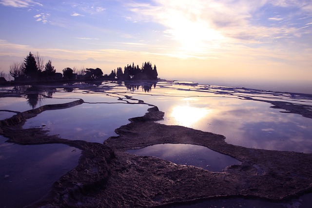 Sunset at Pamukkale, Turkey